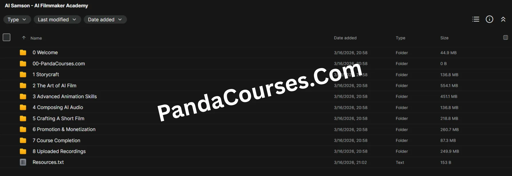 Course Proof