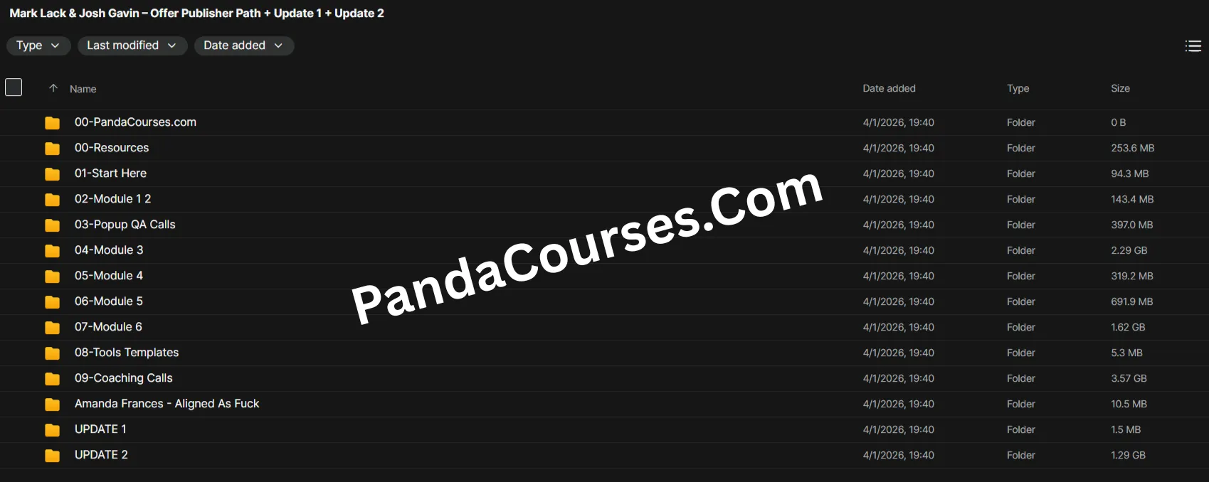 Course Proof